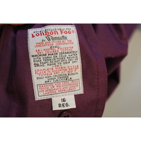 NWT London Fog Marta Trench Coat Royal Amethyst Purple Women's Size 16 H14297 - Picture 12 of 16